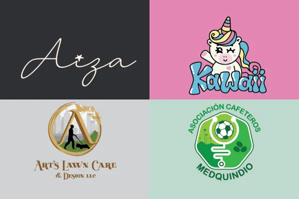 Creando cuatro logos creativos